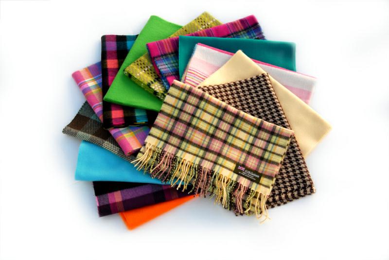Cashmere scarves solids patterns